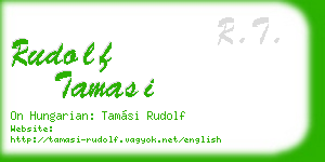 rudolf tamasi business card
