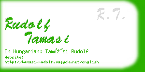 rudolf tamasi business card